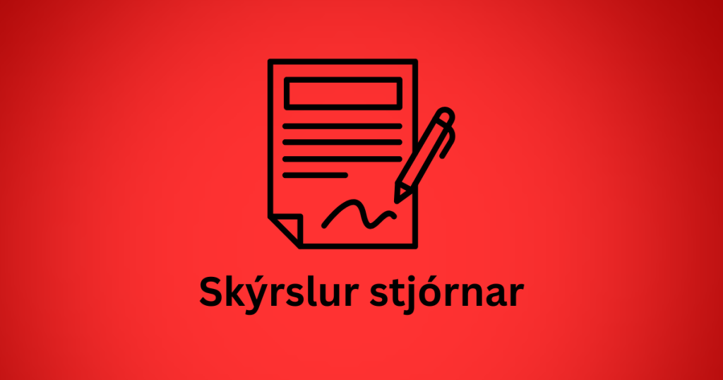 skýrslur stjórnar
